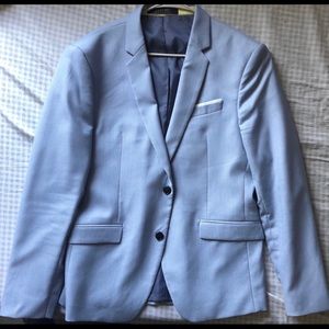 Zara MAN Powder Blue Slim Fit Blazer 44R
